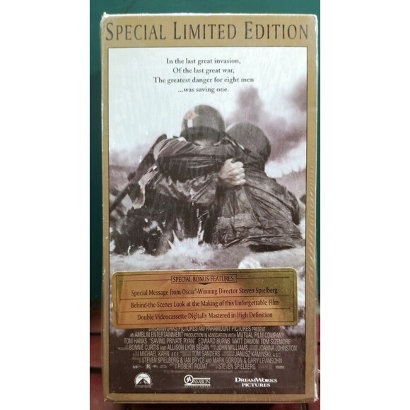 Saving Private Ryan Special Limited Edition Sealed 2-Tape Set VHS 2000 - Picture 2 of 6